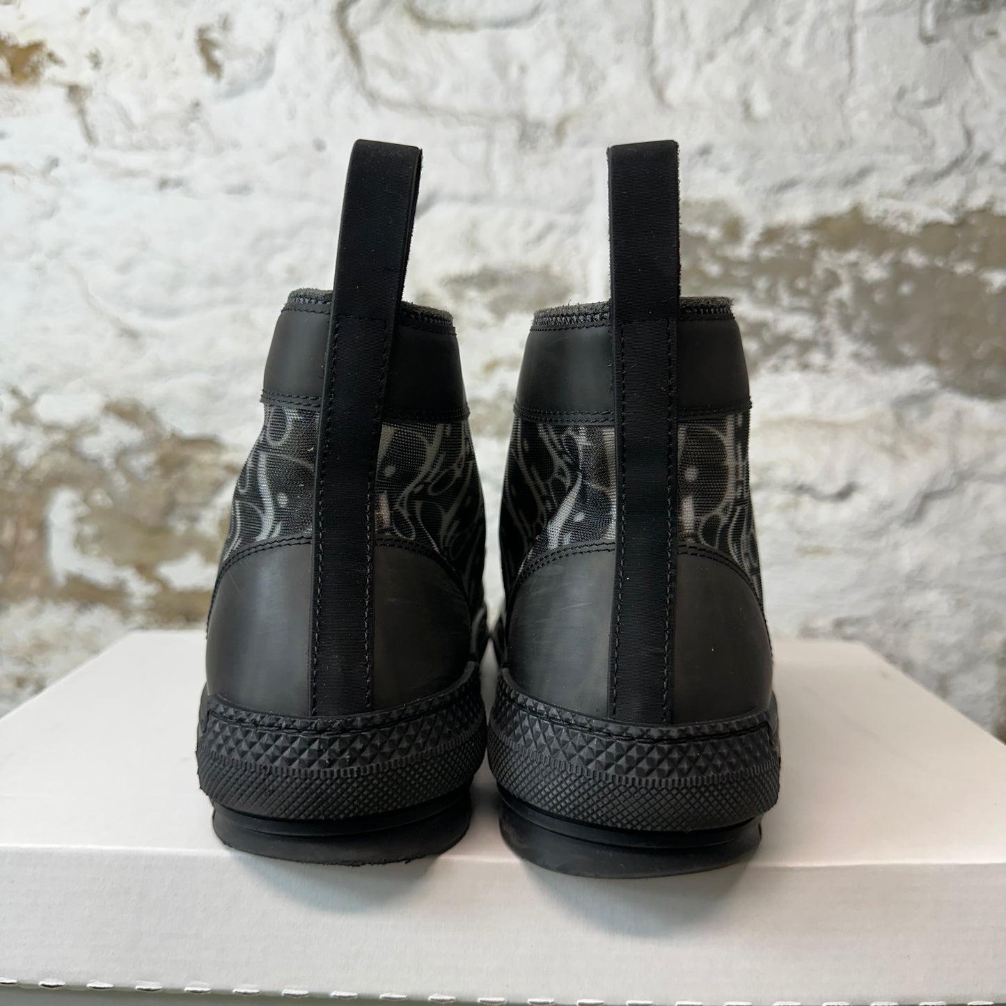 Dior B23 High Black Oblique Sneaker Sz 7 (40)