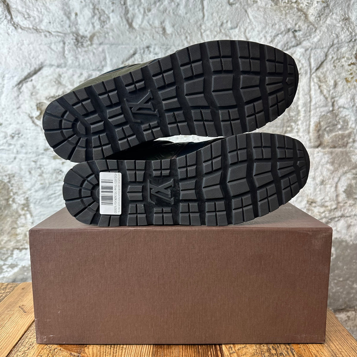 Louis Vuitton Upside Down Patchwork Monogram Sneaker Sz 10.5 (9LV)