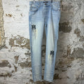 Amiri MA Drip Light Blue Denim Jeans Sz 33