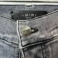 Amiri Army Stencil Grey Denim Jeans Sz 30