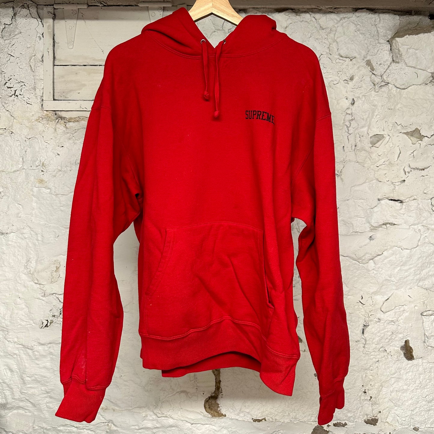 Supreme Anarchy Red Hoodie Sz L