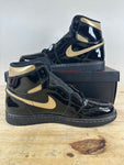 Air Jordan 1 High Black Metallic Gold Sz 10.5 DS