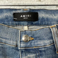 Amiri Orange TGCM Bue Denim Jeans Sz 34