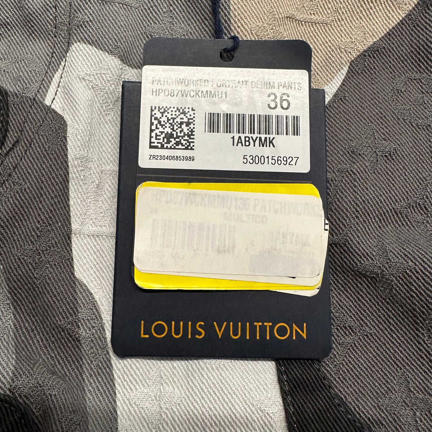 Louis Vuitton Kid Super Patchwork Portrait Denim Jeans Sz 36 DS