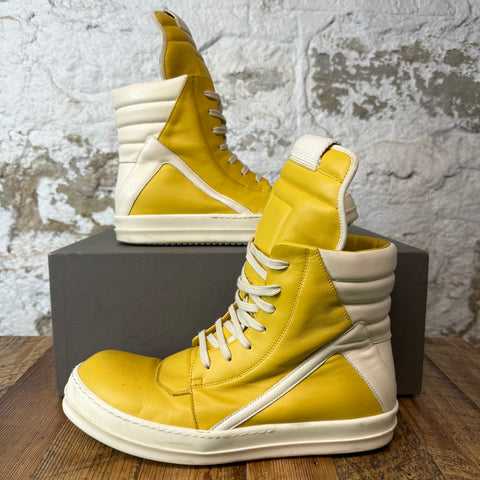 Rick Owens Geobasket High Yellow Sneaker Sz 10 (43)