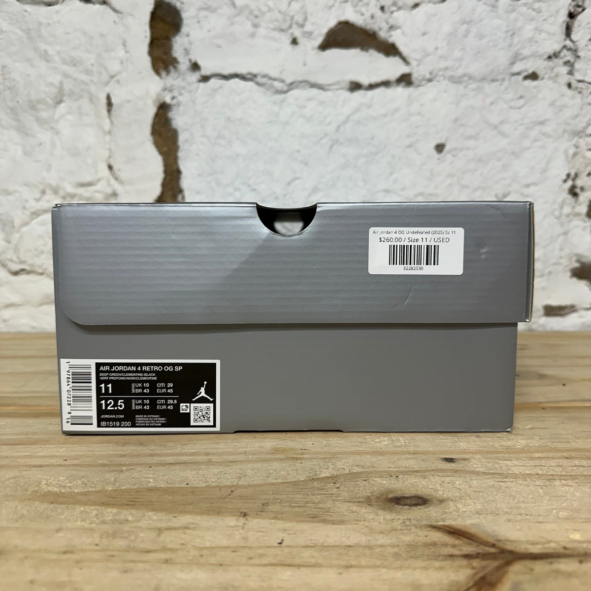 Air Jordan 4 OG Undefeated (2025) Sz 11