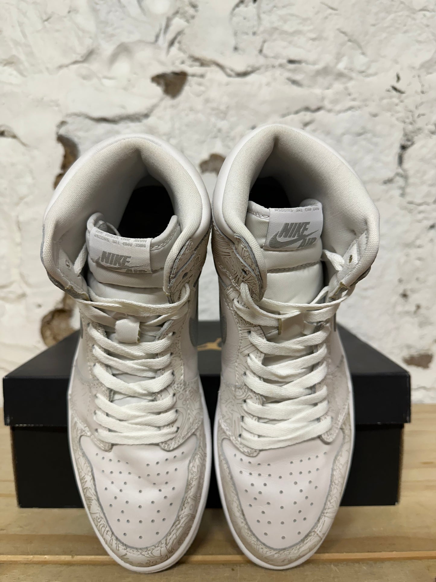 Air Jordan 1 High Laser White Sz 10.5