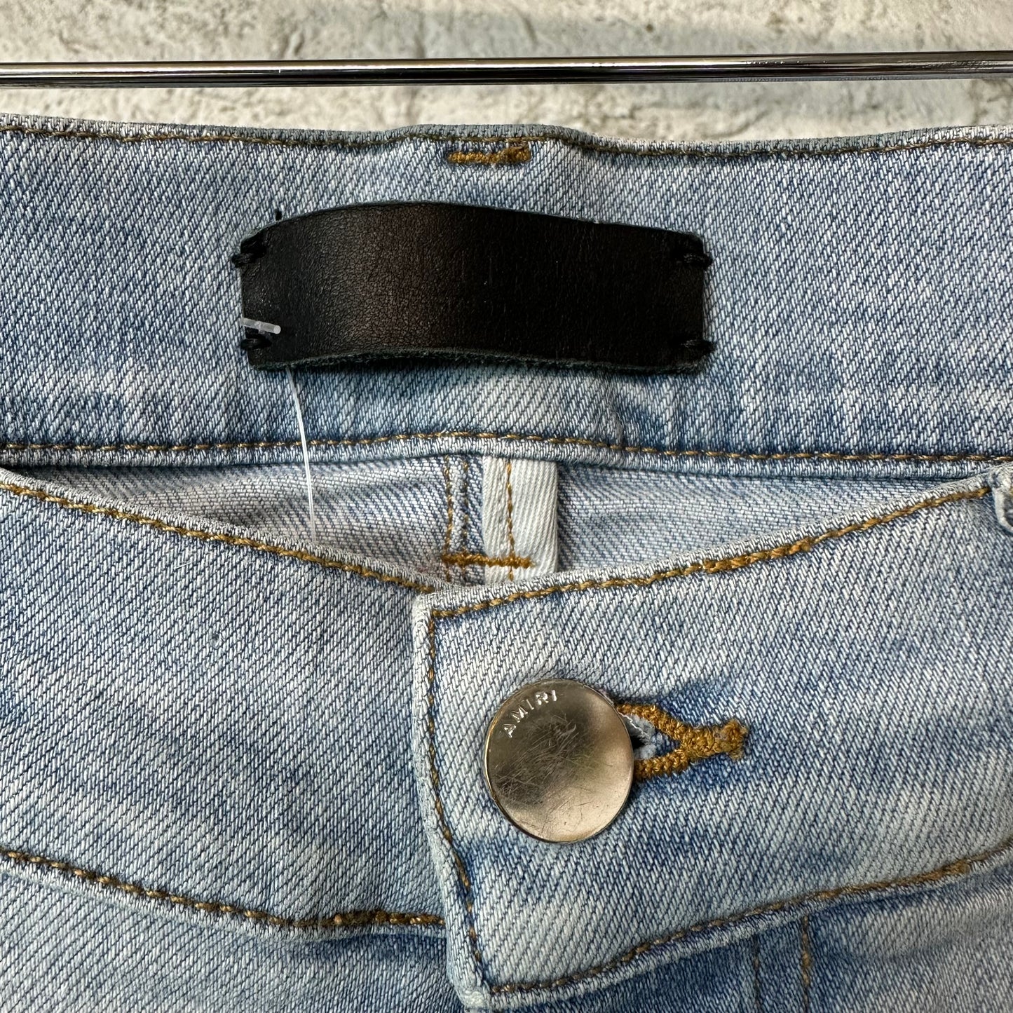 Amiri Blue Core Logo Blue Denim Jeans Sz 30