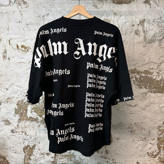 Palm Angels Black AOP T-shirt Sz XS