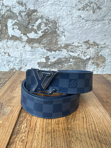 Louis Vuitton Blue Damier Belt Sz (100)