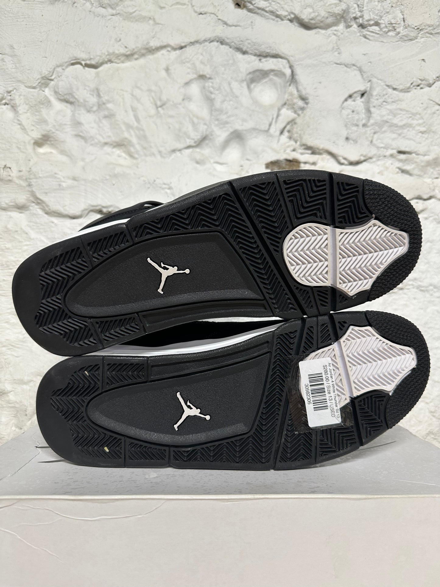 Air Jordan 4 White Thunder Sz 13