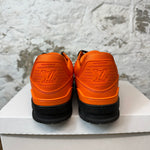 Louis Vuitton Orange Black Trainer Sz 11 (9.5LV) No Box