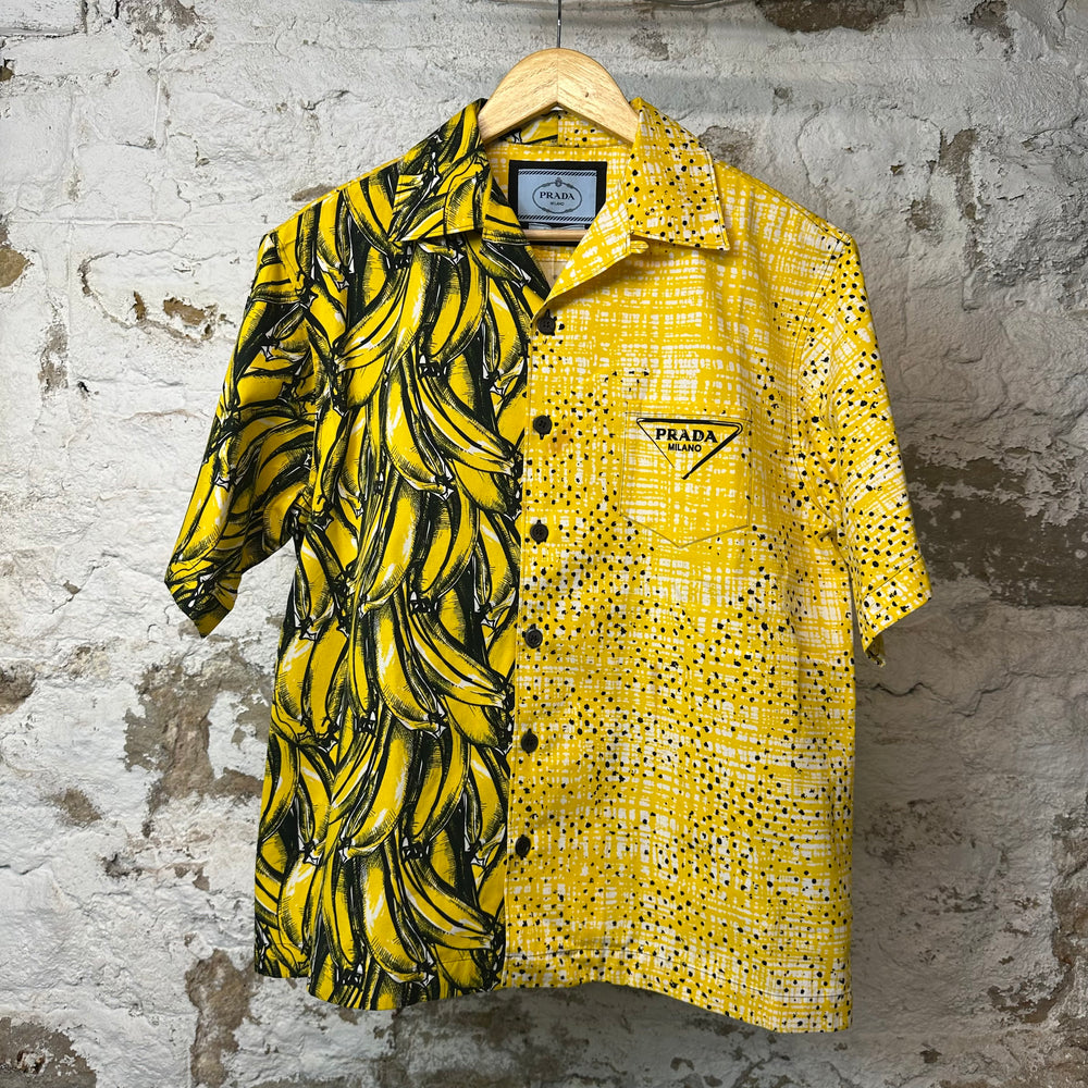 Prada Double Match Poplin Button Up Shirt Sz L