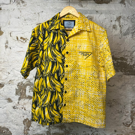 Prada Double Match Poplin Button Up Shirt Sz L