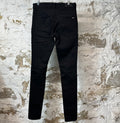 Amiri MX1 Green Suede Black Denim Jeans Sz 31