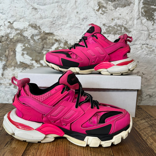 Balenciaga Track Runner Pink Black White Sneaker Sz 6.5 (39)
