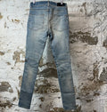 Amiri MX2 Multicolor Flannel Blue Denim Jeans Sz 30