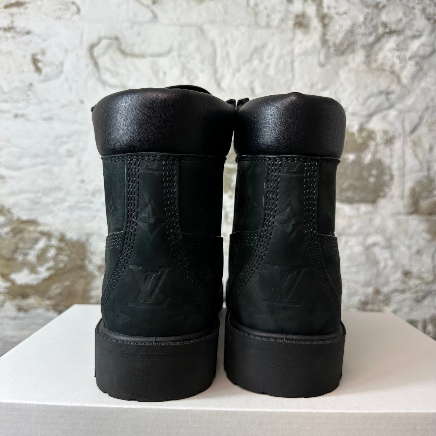 Louis Vuitton Black Monogram Timberland Boot Sz 9.5