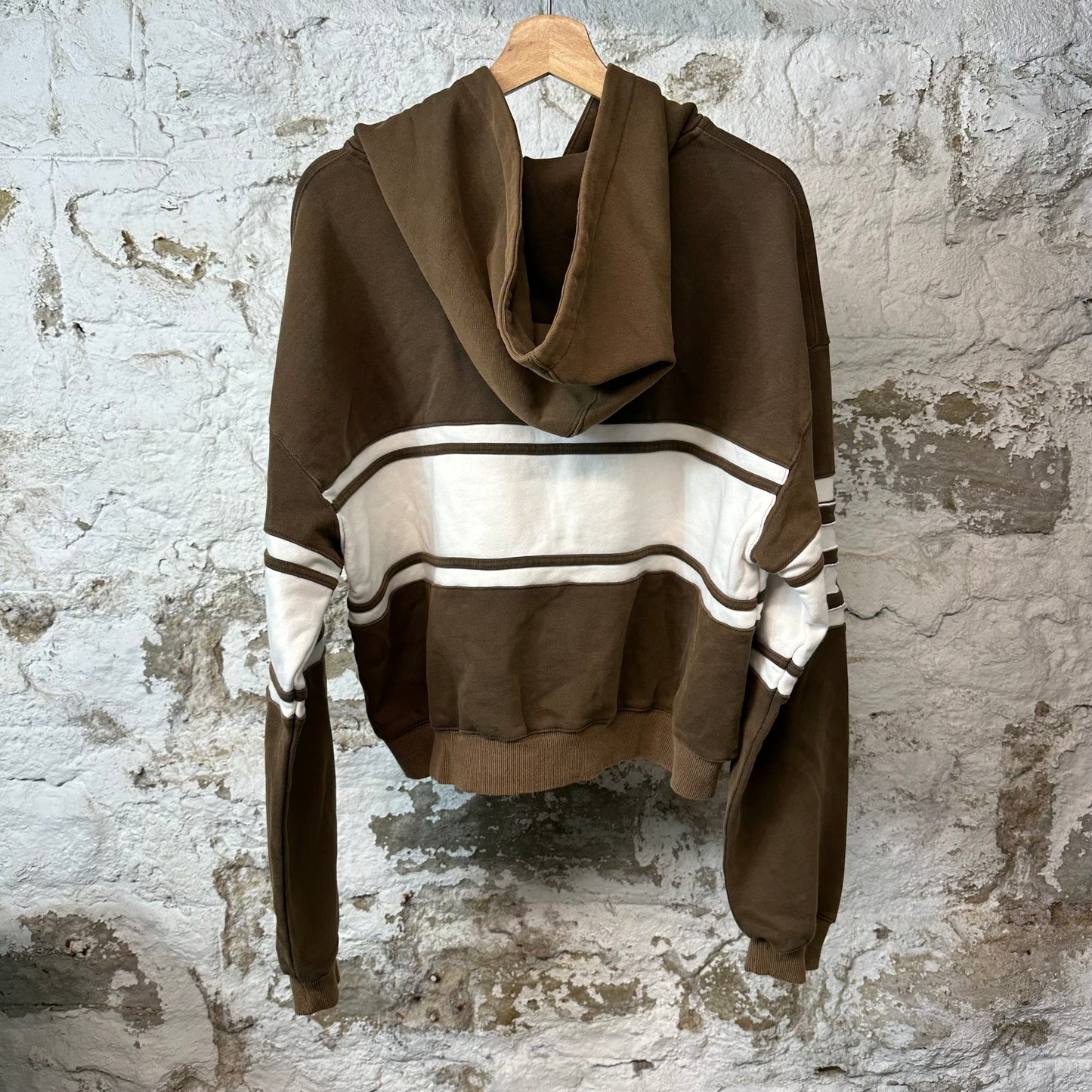 Vale Brown Cursive Zip Up Hoodie