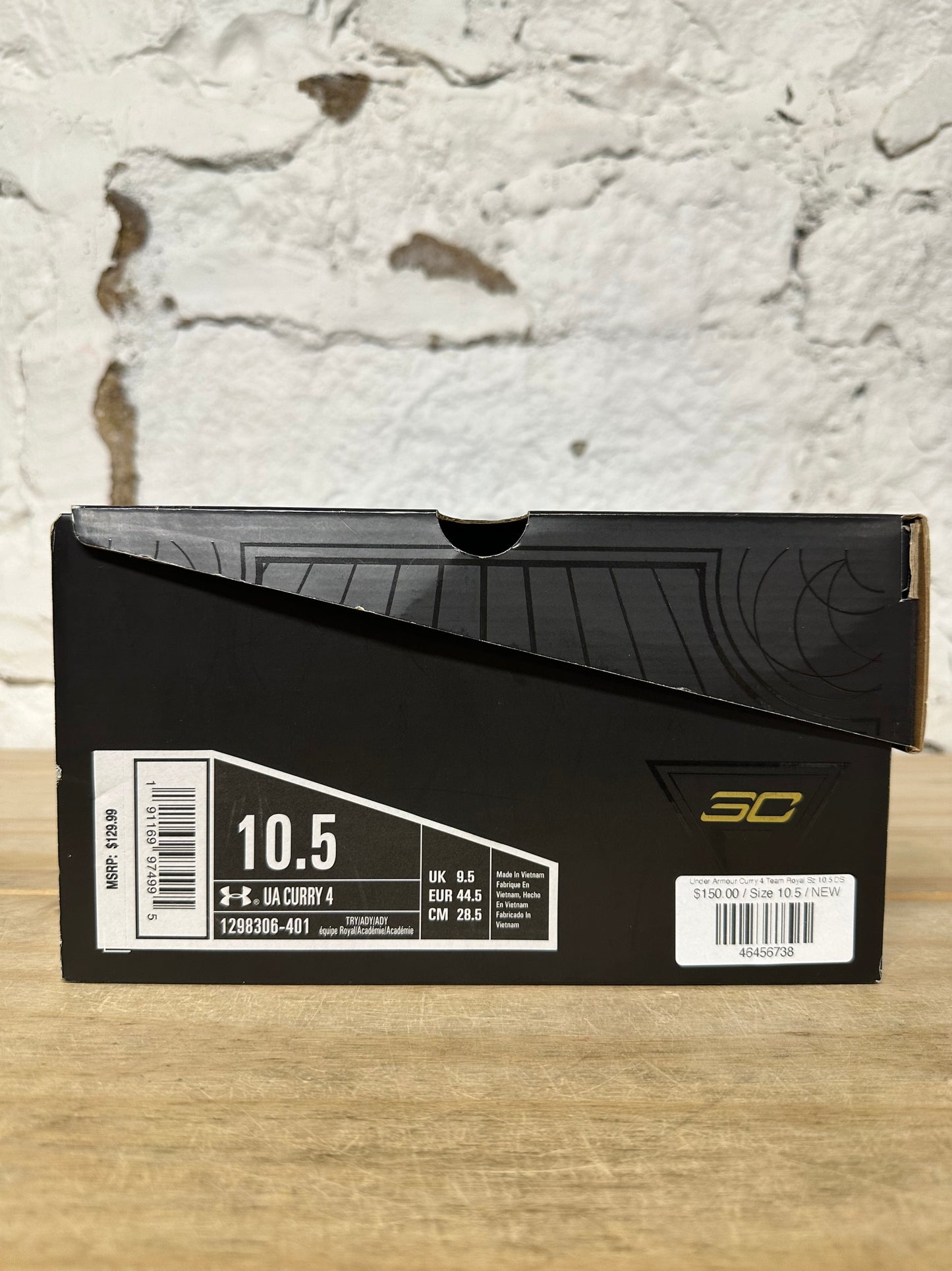 Under Armour Curry 4 Team Royal Sz 10.5 DS