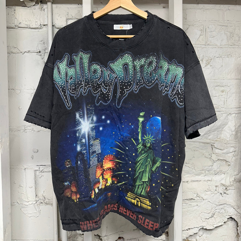 Vale Damned Bling Black T-Shirt Sz L