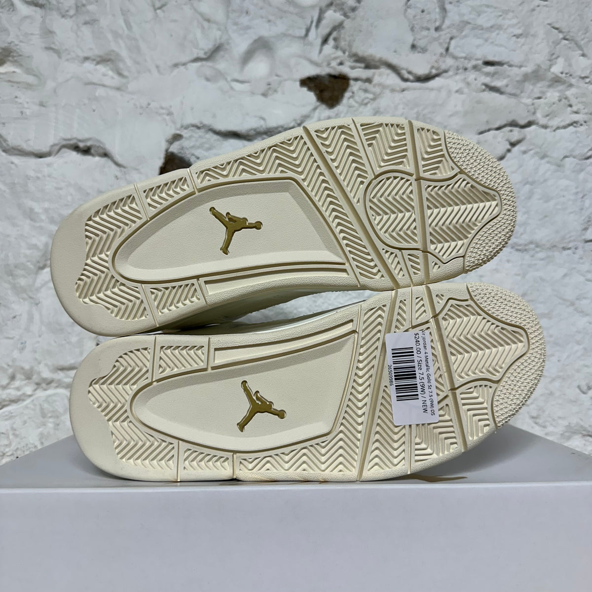 Air Jordan 4 Metallic Gold Sz 7.5 (9W) DS