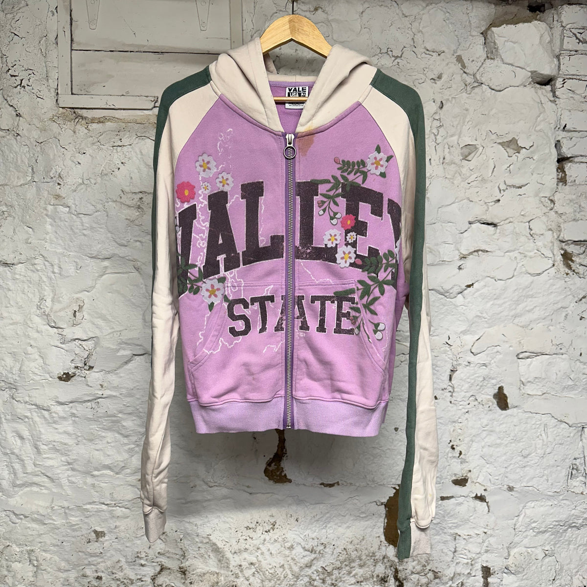 Vale Pearl Purple Zip Up Hoodie Sz M