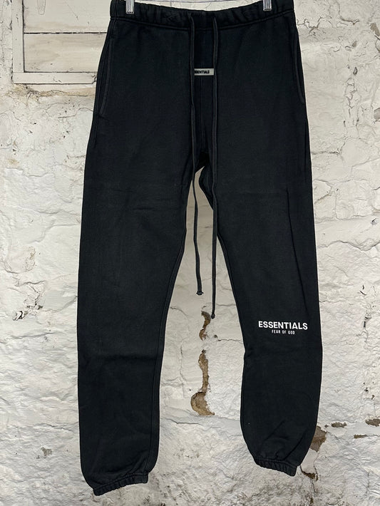Fear of God Essentials Black Ankle Logo Sweatpants Sz S