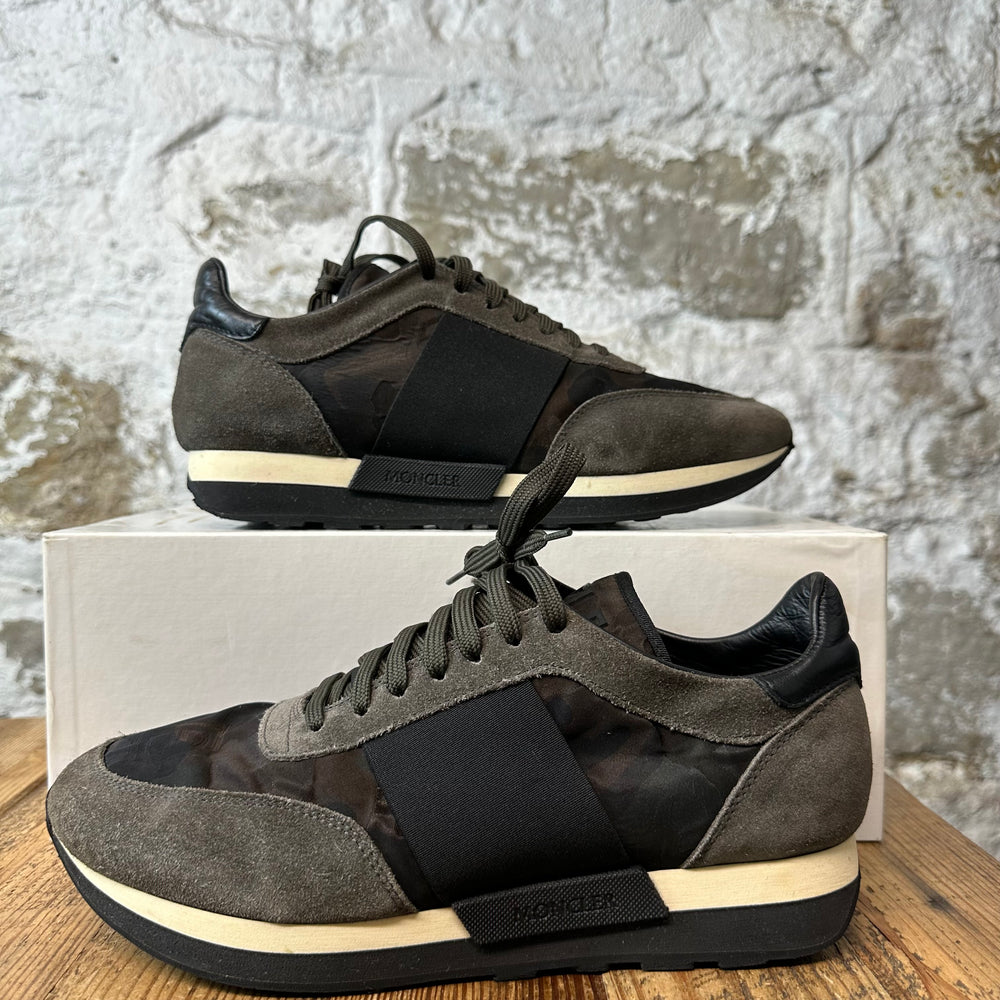 Moncler Horase Green Camo Black Sneaker Sz 10 (43)