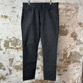 Louis Vuitton NBA Black Monogram Dark Grey Jeans Sz 34