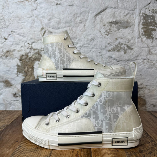 Dior B23 High Cream White Oblique Sneaker Sz 10 (43)