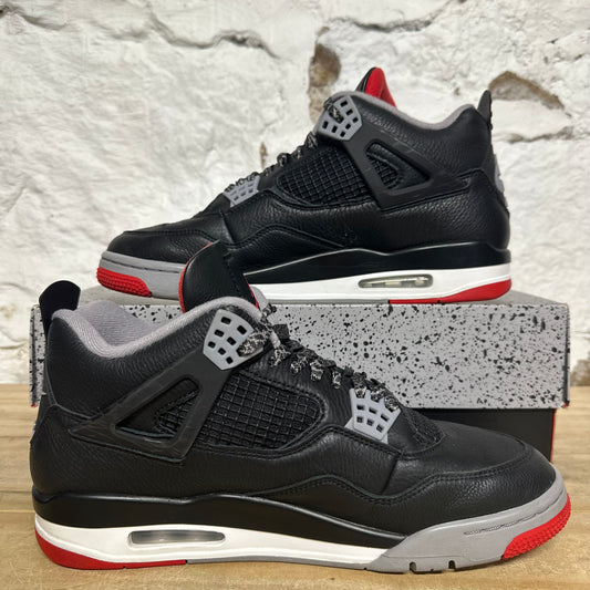 Air Jordan 4 Bred Reimagined Sz 10.5