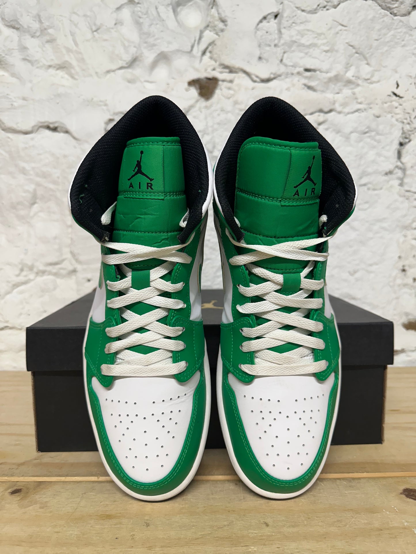 Air Jordan 1 Mid Lucky Green Sz 12