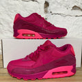 Nike Air Max 90 Premium Fireberry Sz 6 (7.5W)