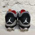 Air Jordan 3 Mid Cleat Black Cement Sz 10.5 DS