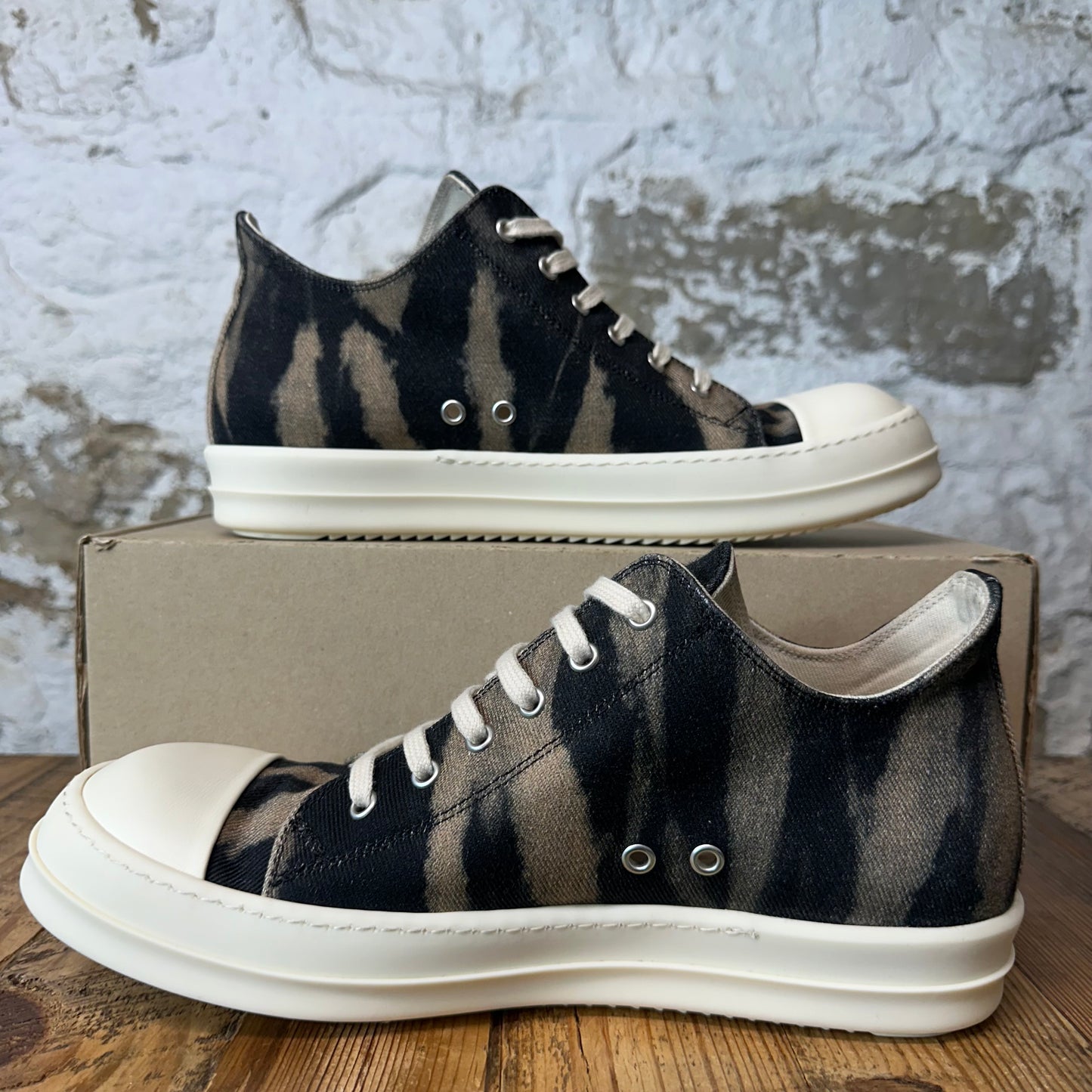 Rick Owens DRKSHDW Black Terra Milk Sneaker Sz 11