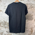 Givenchy White Spellout Black T-Shirt Sz S