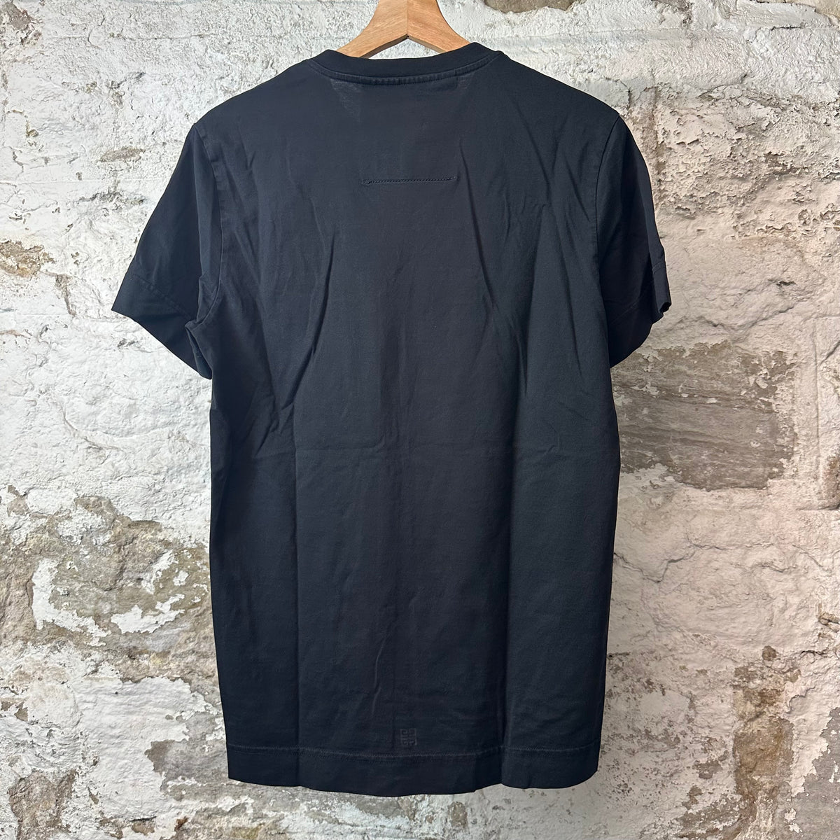 Givenchy White Spellout Black T-Shirt Sz S