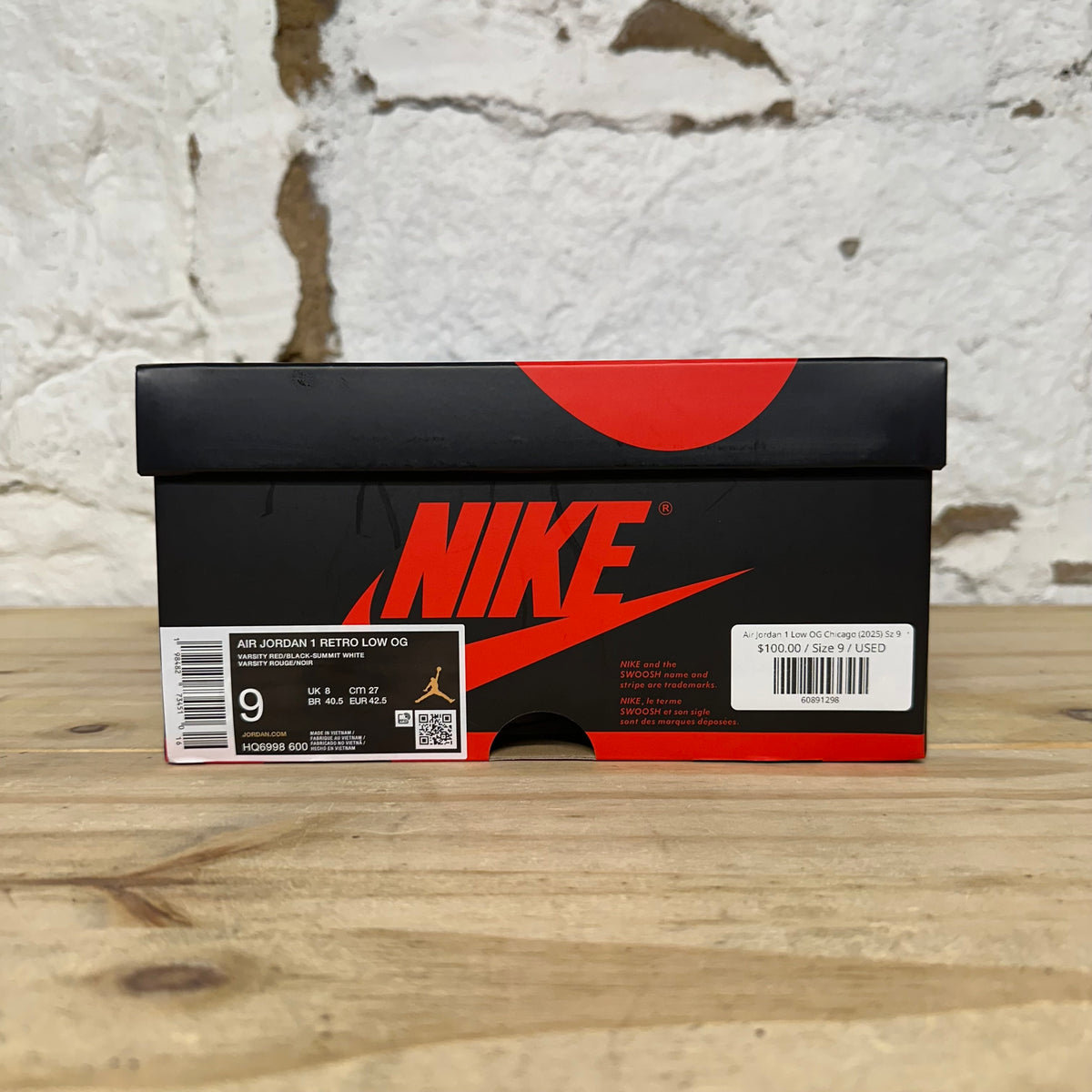 Air Jordan 1 Low OG Chicago (2025) Sz 9