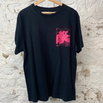 Off White Pink Logo T-shirt Black Sz XS