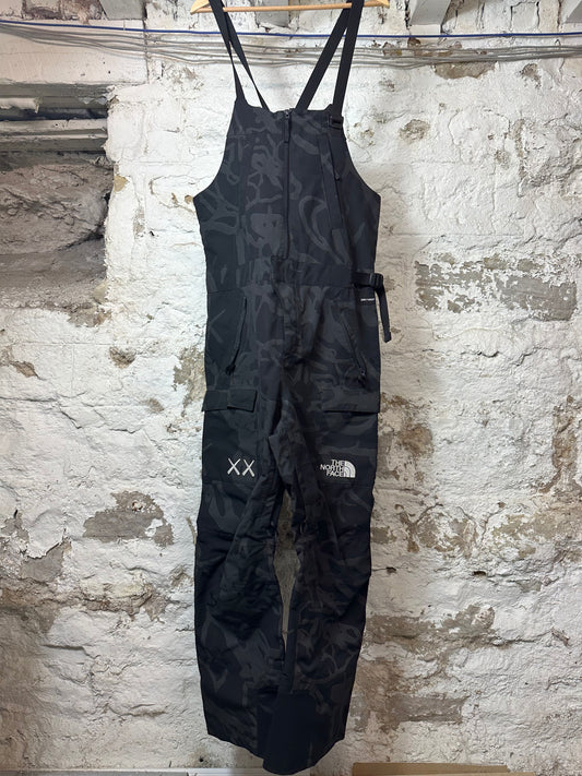 Kaws TNF Black Camo Overalls Sz M