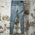 Amiri MX1 Blue Paisley Blue Denim Jeans Sz 29