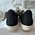 Rick Owens Jumbo Lace Black Canvas Milk Sneaker Sz 9 (42)