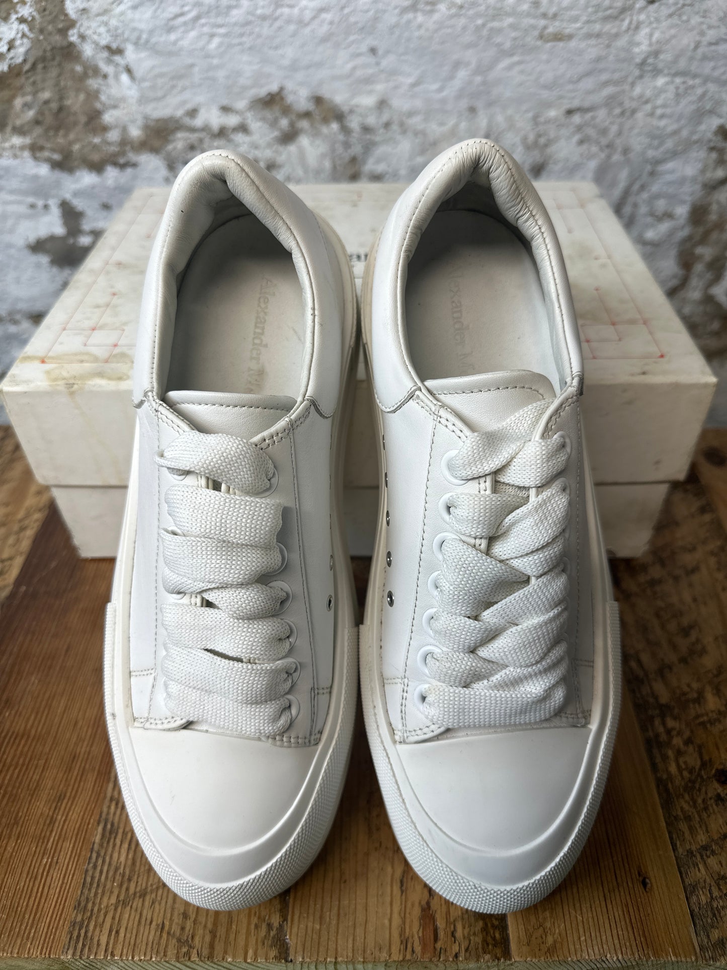 Alexander Mcqueen Plimsoll White Sneaker Sz 6.5 (39)