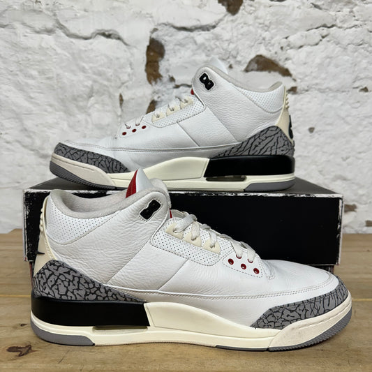 Air Jordan 3 White Cement Reimagined Sz 13