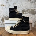 Rick Owens High Cargo Pocket Black Milk Sneaker Sz 6.5 (39.5)