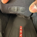 Prada Americas Cup Dark Blue Patent Black Sneaker Sz 11
