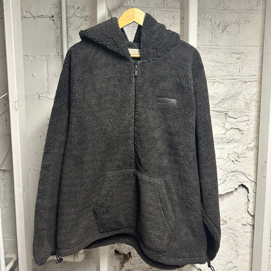Fear of God Essentials Black Fleece Hooded Jacket Sz XL