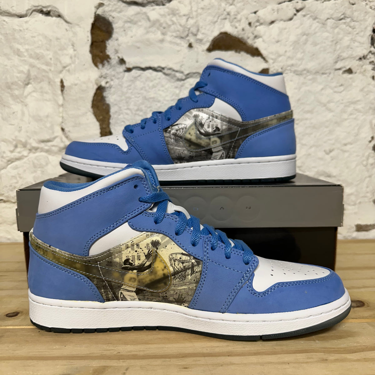 Air Jordan 1 Alpha White University Blue Sz 10 DS