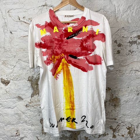 Marni Flower T-shirt White Sz (50)
